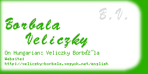 borbala veliczky business card